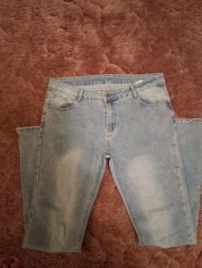 Classic Light Blue Women's Denim Jeans Size 32 Length 33 1/2
